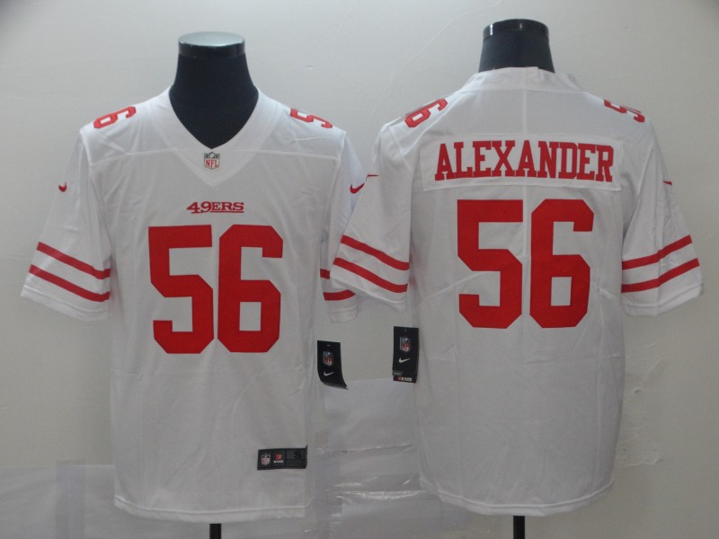 Men's San Francisco 49ers Kwon Alexander #56 White Jersey